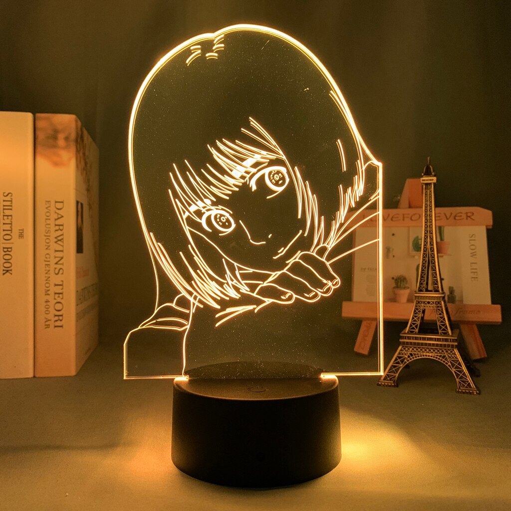 3d Lamp Anime Attack on Titan Armin Arlert for Bedroom Decorative Light Kids Birthday Gift Attack 1 - Attack On Titan Shop