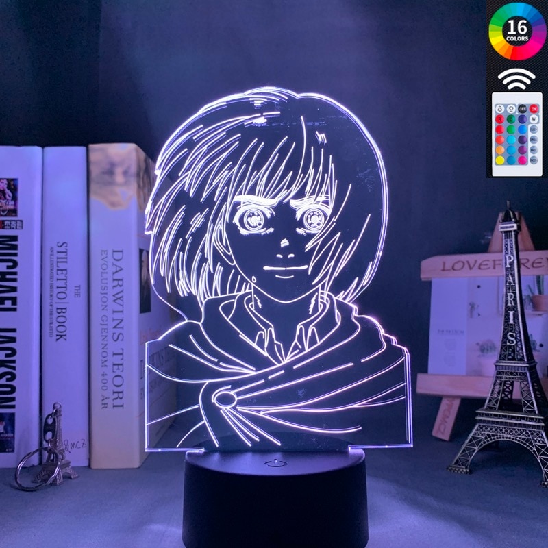 Anime Attack On Titan 3d Lamp Armin Arlert Light For Bedroom Decoration Kids Gift Attack On 6 - Attack On Titan Shop