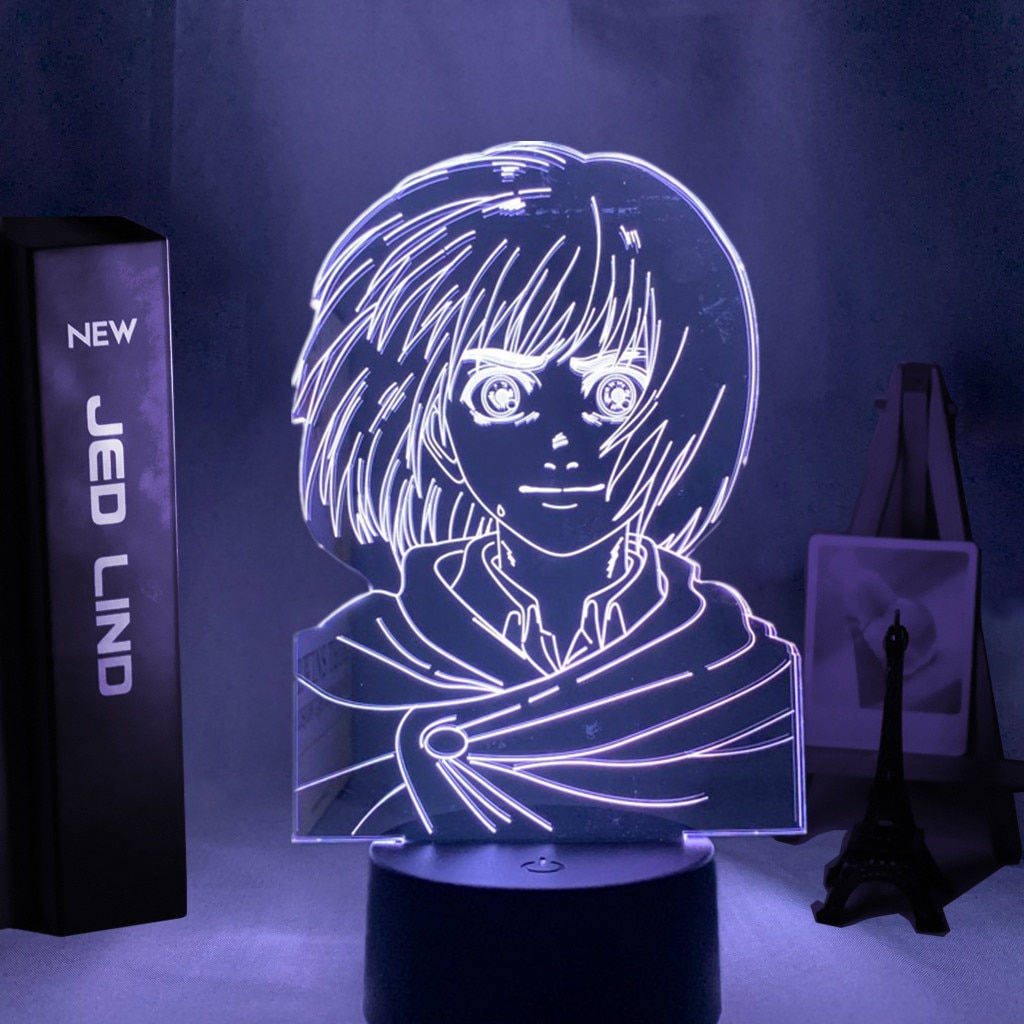Anime Attack on Titan 3d Lamp Armin Arlert Light for Bedroom Decoration Kids Gift Attack on - Attack On Titan Shop