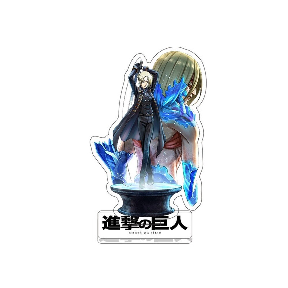 Anime Figure Attack on Titan Keychain Double Sided Acrylic Stand Model Plate Desk Decor Standing Sign 4 - Attack On Titan Shop