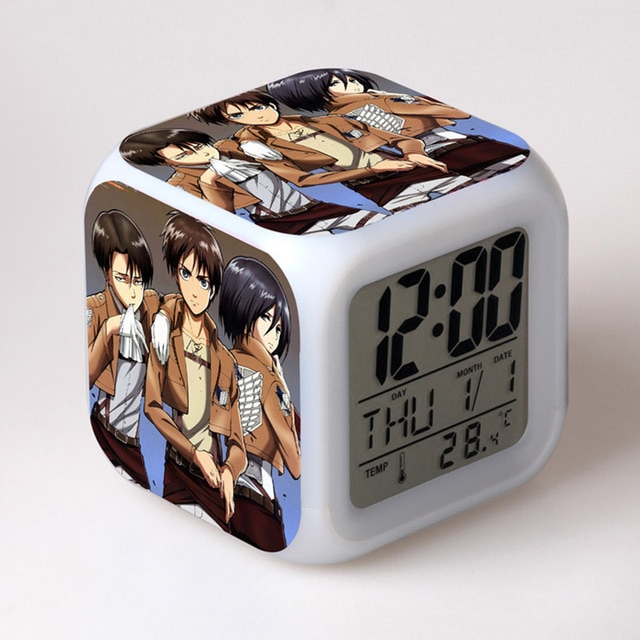 Anime toy Attack On Titan Ackerman 7 Colors Change Touch light Alarm Clock Action Figures for 7.jpg 640x640 7 - Attack On Titan Shop