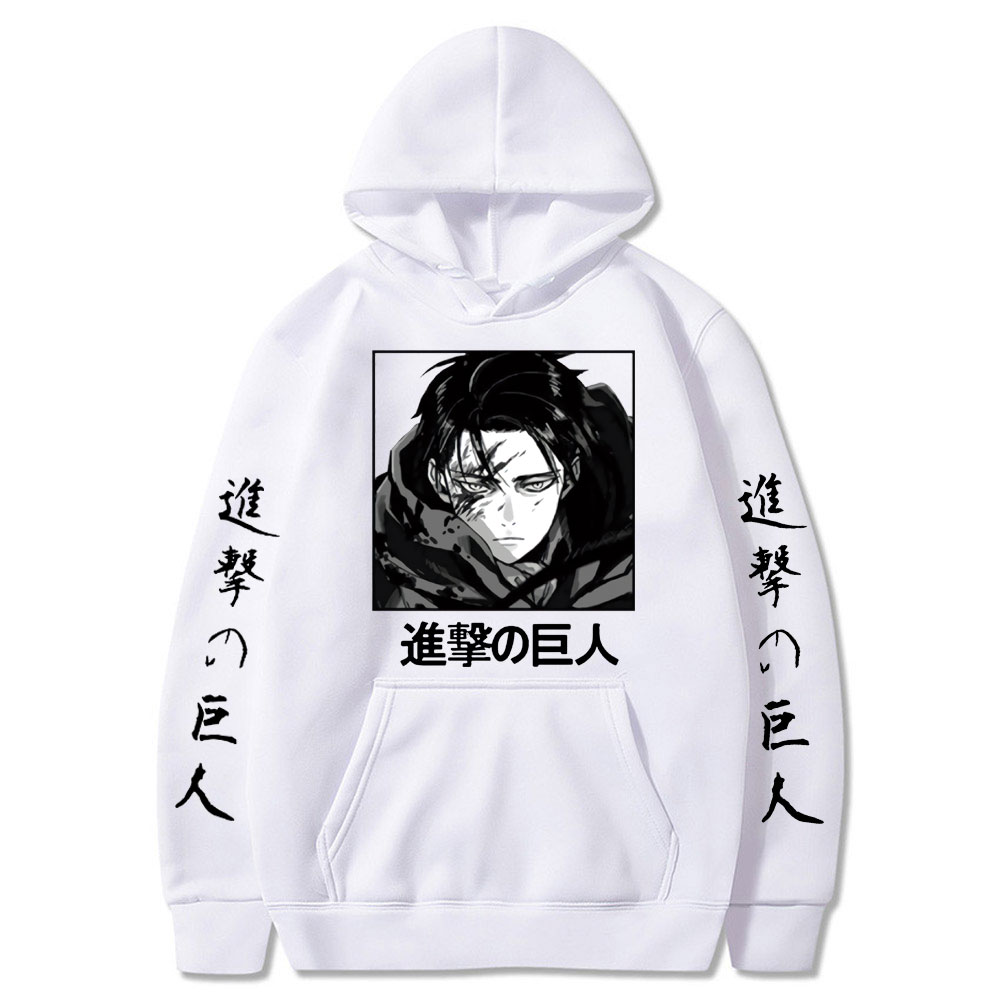 Attack on Titan Anime Hoodies Levi Ackerman Spring Hooded Swearshirts Women Men Unisex Casual Loose Pullovers 1 - Attack On Titan Shop