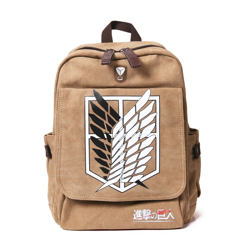 Attack on Titan Backpack Men Women Canvas Japan Anime Printing School Bag for Teenagers Travel Bags 1 - Attack On Titan Shop
