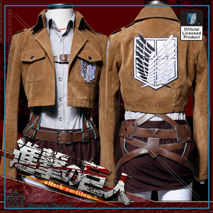 Attack on Titan Jacket Shingeki no Kyojin Legion Coat Cosplay Eren Levi Jacket Plus Size Free 3 - Attack On Titan Shop