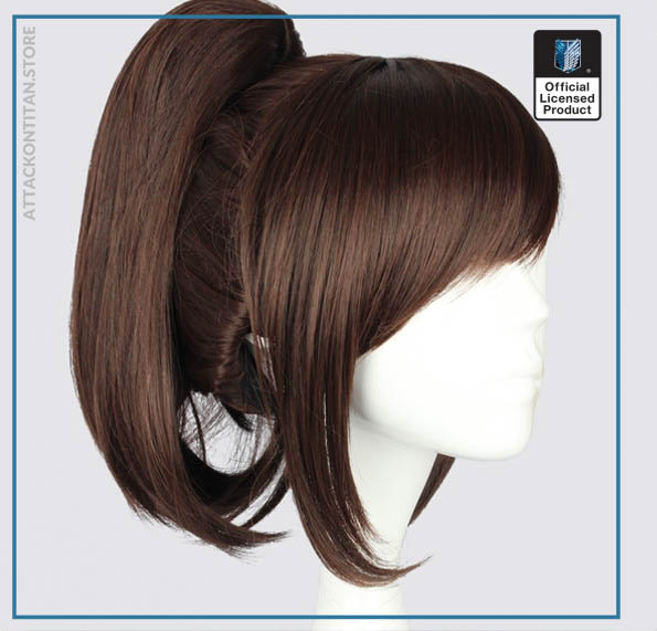 Attack on Titan Sasha Blouse 35cm 13 78 Short Straight Cosplay Wigs for Women Claw Clip 1 - Attack On Titan Shop