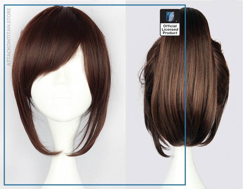 Attack on Titan Sasha Blouse 35cm 13 78 Short Straight Cosplay Wigs for Women Claw Clip - Attack On Titan Shop