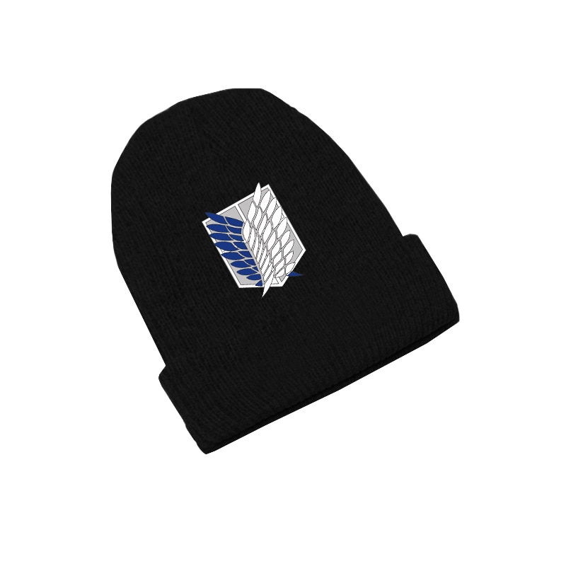 Attack on Titan Wings of Freedom Anime Skullies Caps Knitted Beanies Winter Warm Hats Men Women 1 - Attack On Titan Shop