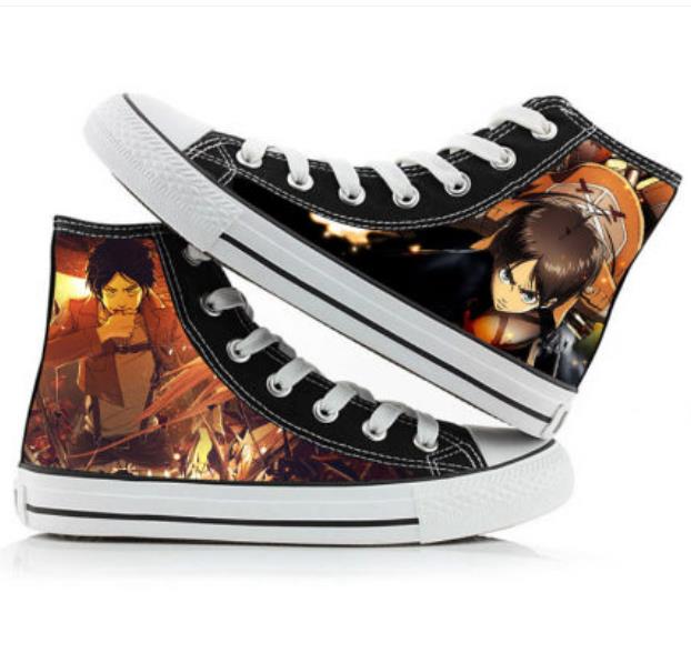 Attack on Titan cos shoes canvas shoes casual comfortable men and women college Anime cartoon student 10.jpg 640x640 10 - Attack On Titan Shop