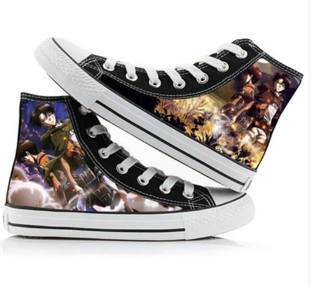 Attack on Titan cos shoes canvas shoes casual comfortable men and women college Anime cartoon - Attack On Titan Shop