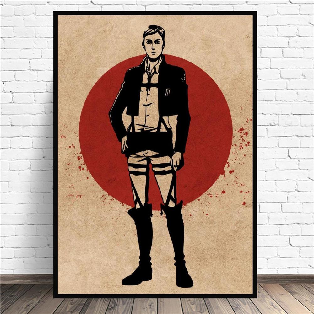 Erwin Smith Anime Art Canvas Poster Print Home Decor Painting No Frame 1 - Attack On Titan Shop