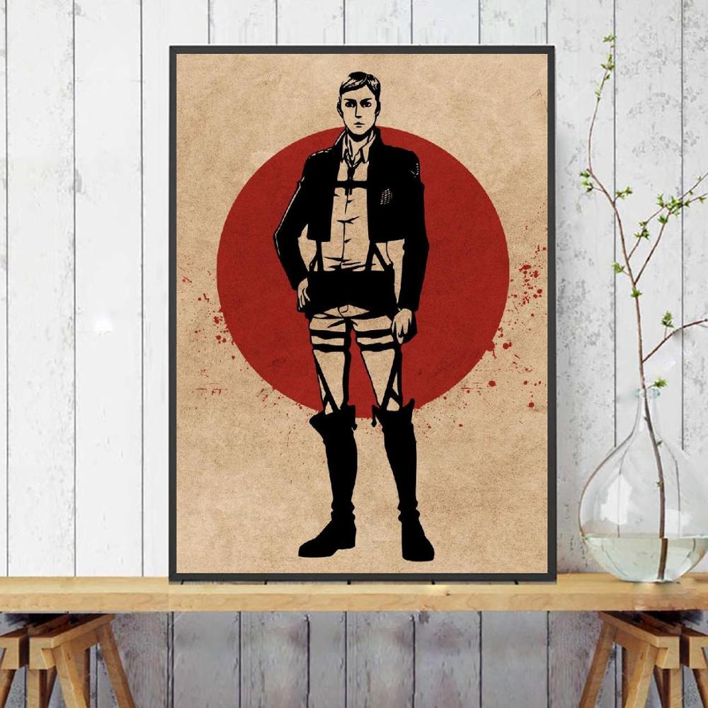 Erwin Smith Anime Art Canvas Poster Print Home Decor Painting No Frame 3 - Attack On Titan Shop