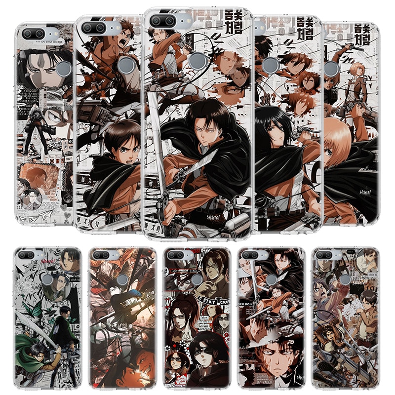 Hot Attack on Titan Manga Cover Phone Case for Huawei Y9 Y5 Y6 Y7 2019 Honor - Attack On Titan Shop