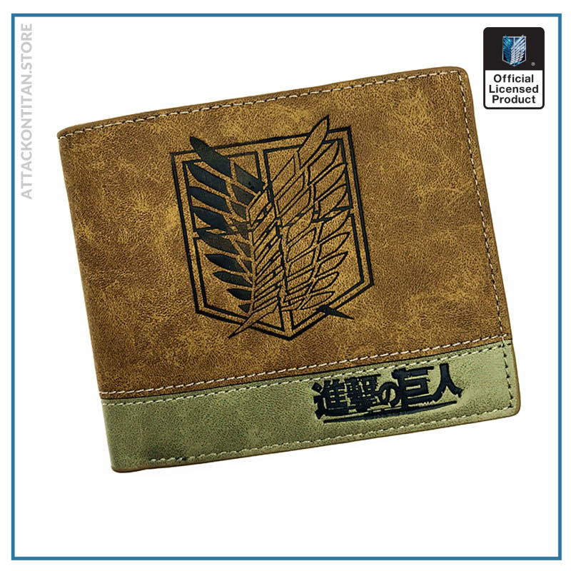 Japanese Anime Death Note Attack on Titan One Piece Game OW Short Wallet With Coin Pocket 2 - Attack On Titan Shop