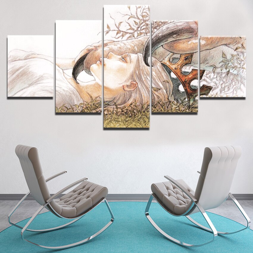 Modern HD Printed Painting On Canvas Home Decoration Modular Pictures Framework 5 Panels Historia Reiss Poster 2 - Attack On Titan Shop