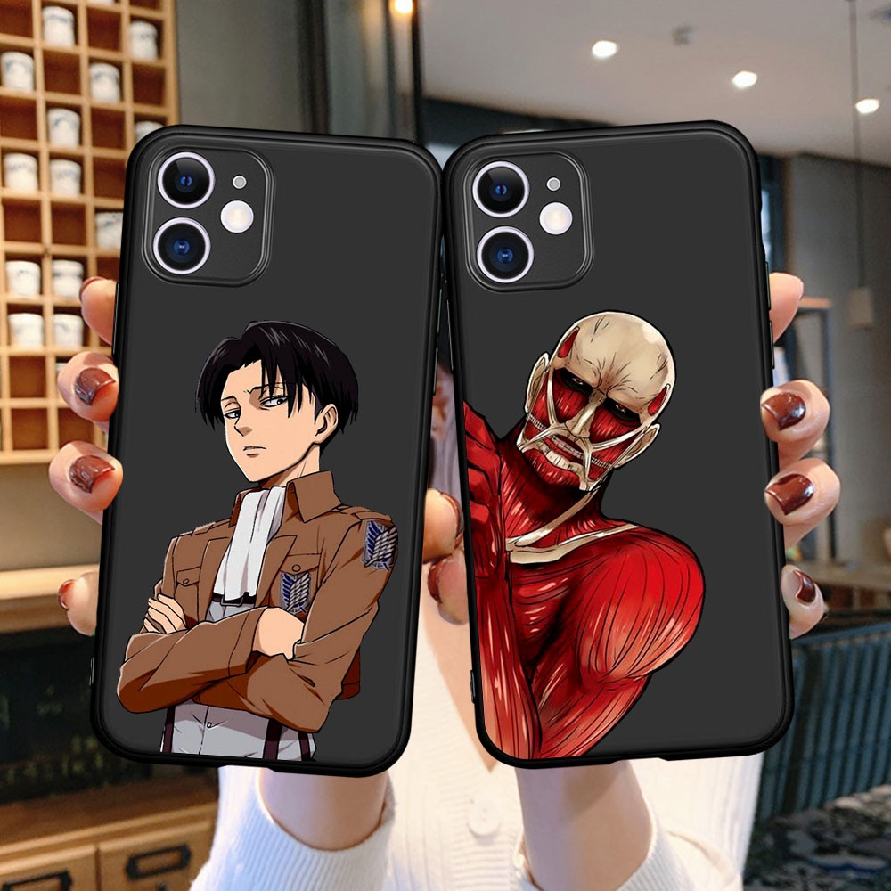 New Anime Japanese attack on Titan Levi Black Phone Case For iPhone 12 Mini 11 Pro - Attack On Titan Shop