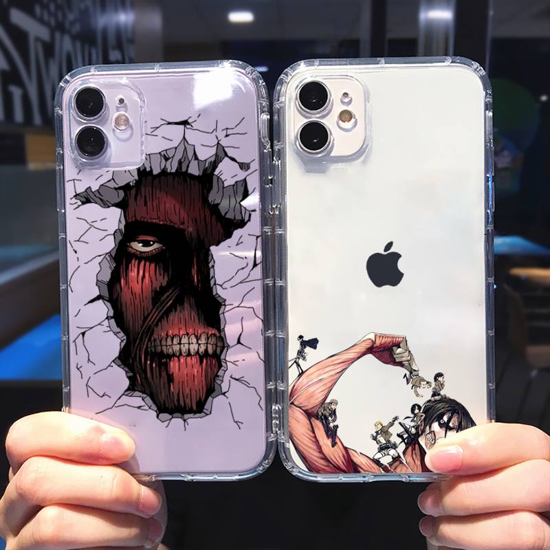 attack on titan Phone Case Transparent soft For iphone 5 5s 5c se 6 6s 7 1 - Attack On Titan Shop