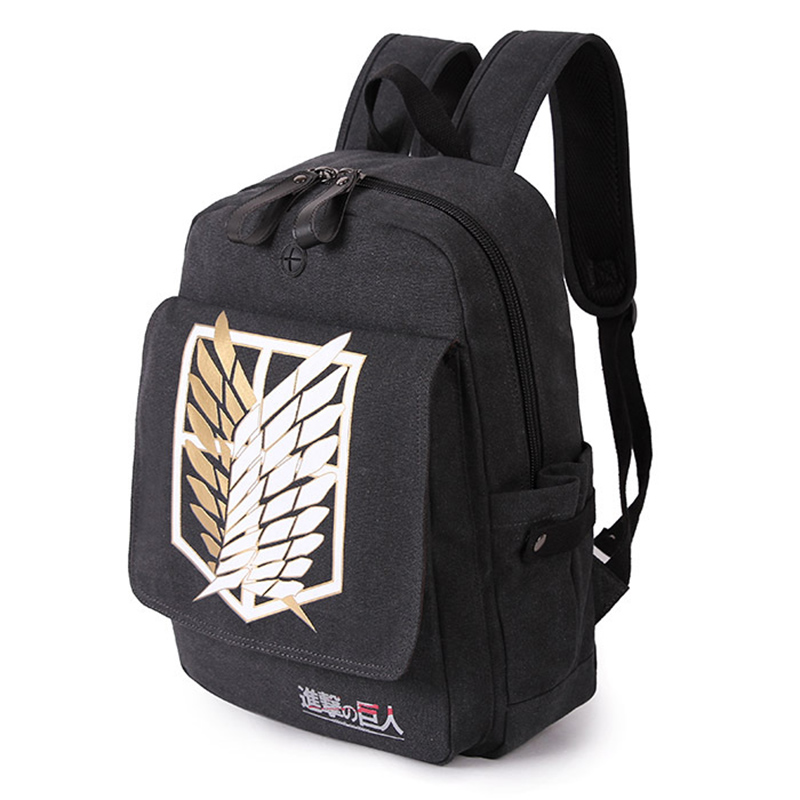 attack on titan backpack men women canvas japan anime printing school bag for teenagers travel bags mochila galaxia bp0153 10 - Attack On Titan Shop