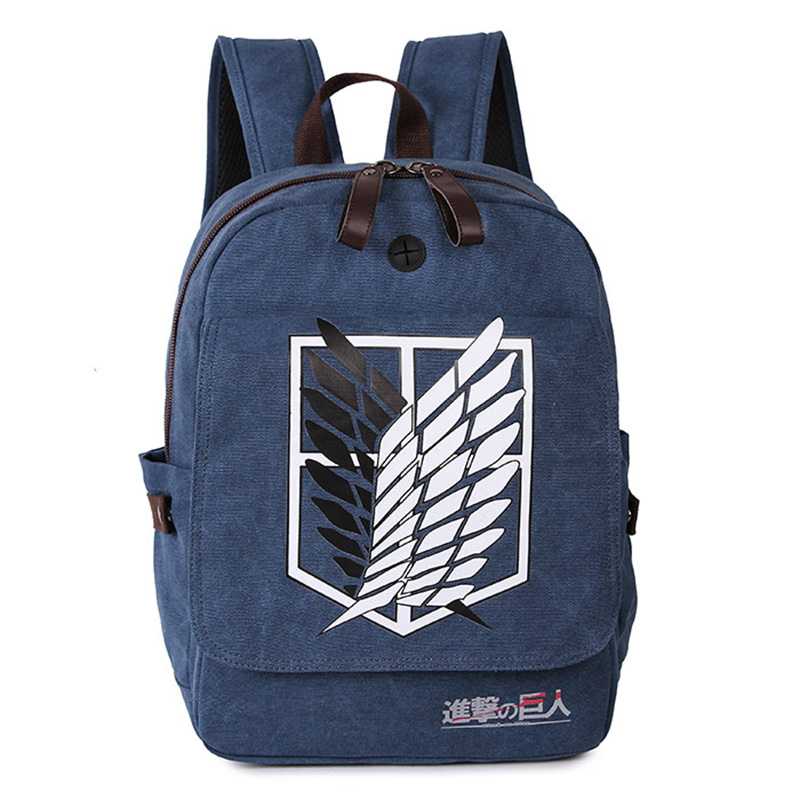 attack on titan backpack men women canvas japan anime printing school bag for teenagers travel bags mochila galaxia bp0153 5 1 - Attack On Titan Shop
