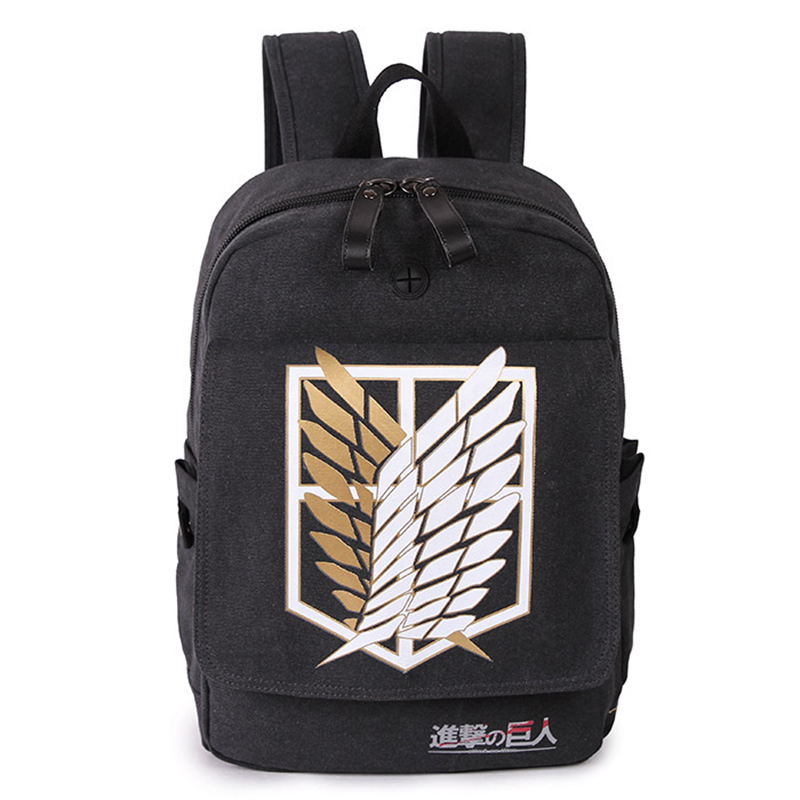 attack on titan backpack men women canvas japan anime printing school bag for teenagers travel bags mochila galaxia bp0153 8 1 - Attack On Titan Shop