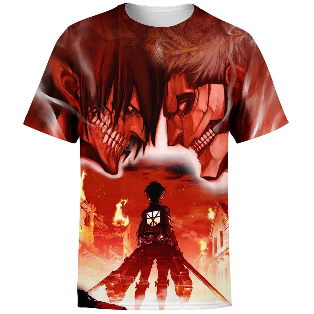 burning attack on titan t shirt 871507 - Attack On Titan Shop
