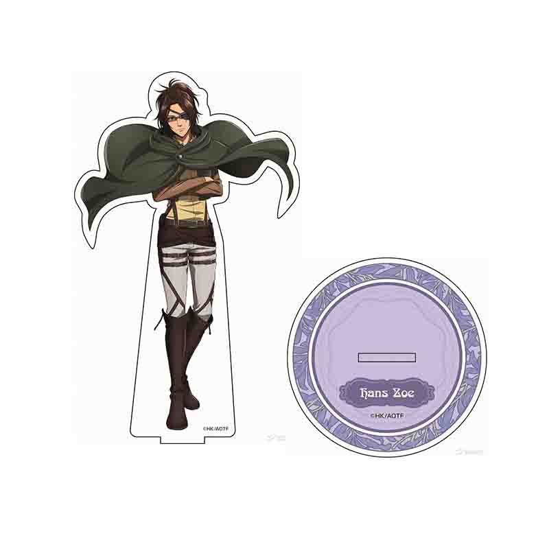 hot anime attack on titan erwin smith acrylic keychains stand display model plate birthday cake decor toy cosplay student gift - Attack On Titan Shop