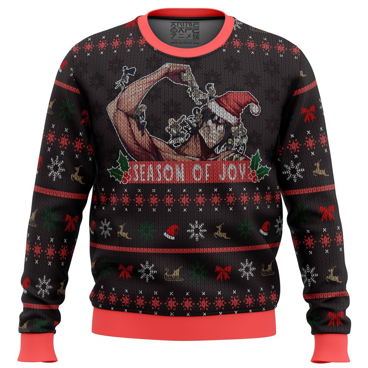 season of joy attack on titan premium ugly christmas sweater 630203 - Attack On Titan Shop