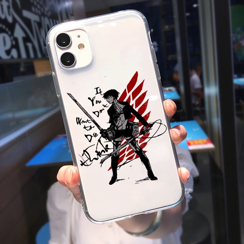 Soft Clear Phone Case For iphone 12 11 pro XS MAX 8 7 6 6S Plus 1 - Attack On Titan Shop