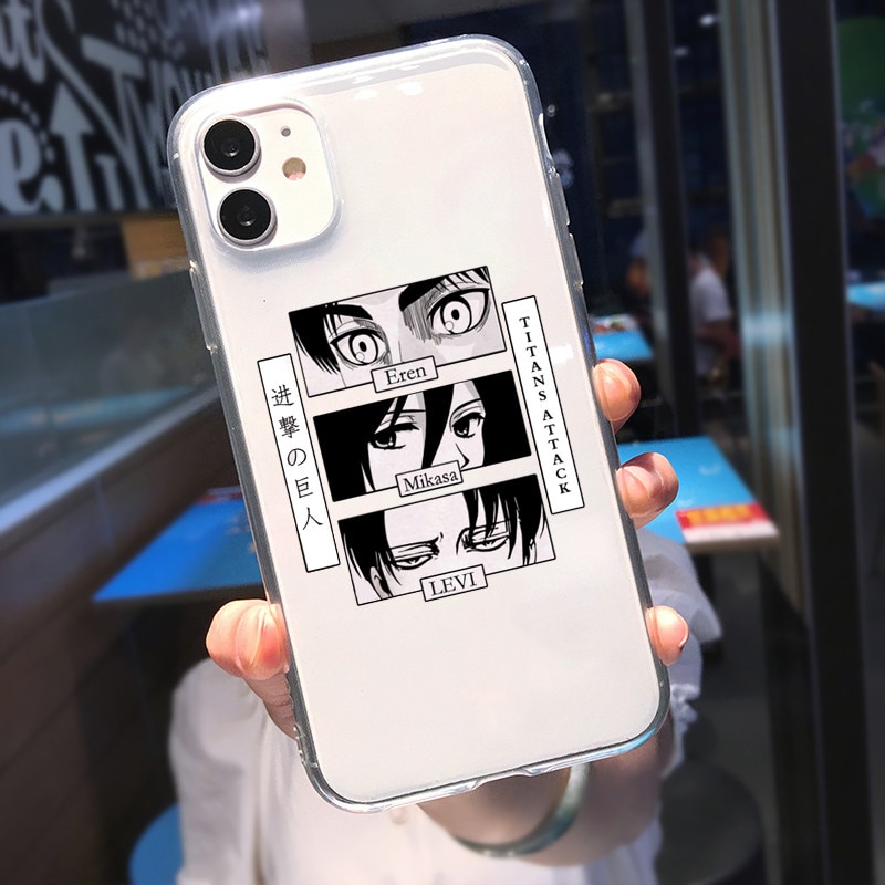 Soft Clear Phone Case For iphone 12 11 pro XS MAX 8 7 6 6S Plus 5 - Attack On Titan Shop