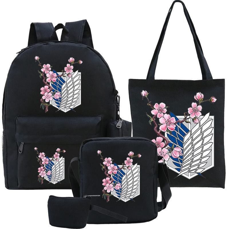 Women-Backpack-Anime-Manga-Fashion-School-Backpack-Girl-5Pcs-Attack-on-Titan-Hand-Crossbody-Bag-Pencil