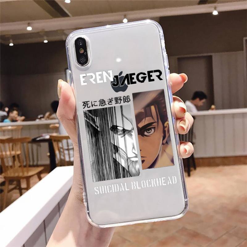 Attack on Titan Eren Jaeger Phone Case For iphone 13 12 11 8 7 6s 6 1 - Attack On Titan Shop