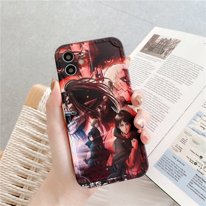 Japan Anime Attack On Titan Case For iPhone 12 mini 11 Pro Xs Max X XR 4 - Attack On Titan Shop