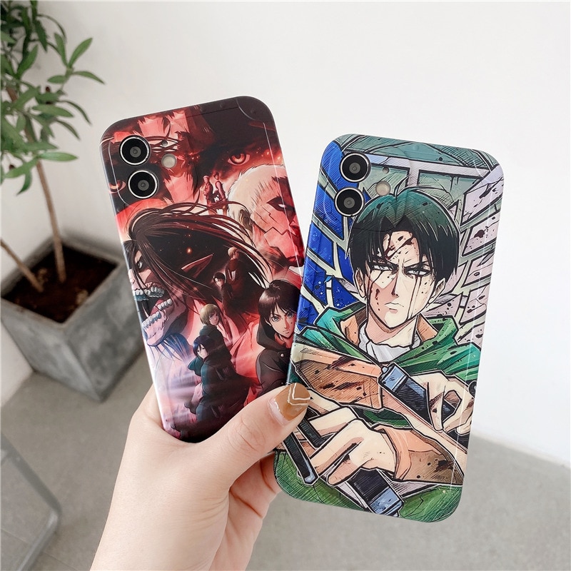 Japan Anime Attack On Titan Case For iPhone 12 mini 11 Pro Xs Max X XR 5 - Attack On Titan Shop