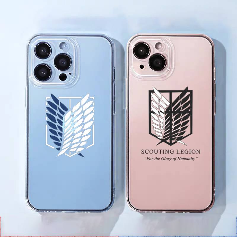 New Arrival Attack On Titan Anime Phone Case Matte Transparent for iPhone 7 8 x xs 5 - Attack On Titan Shop
