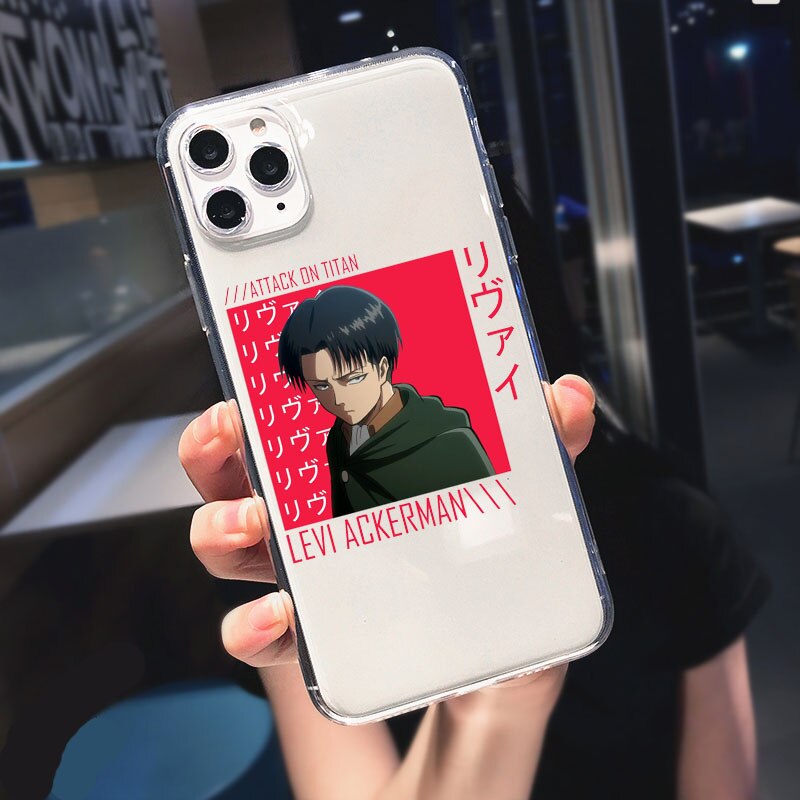 PUNQZY Attack On Titan Levi Ackerman Phone Case For iPhone 13 12 11 PRO MAX XR 2 - Attack On Titan Shop